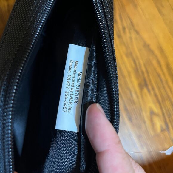 Honeywell Locking Privacy Pouch Combination Lock with Tether Black 6x9 Storage - Picture 6 of 6